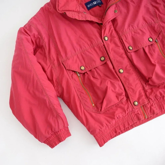 Vintage White Stag Red Medium-Weight Jacket Size Med - Picture 8 of 14